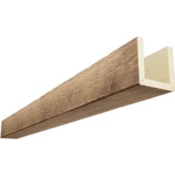 Stylish wooden beam showcasing a natural finish, perfect for enhancing architectural designs and interior aesthetics. Ideal for both structural support and decor.